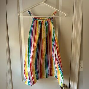 Primary Rainbow Stripe Dress